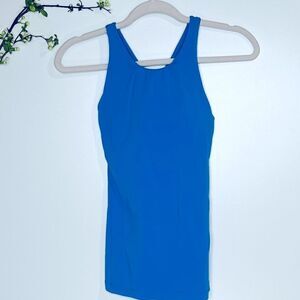 Lucy Blue Racerback Tank Top